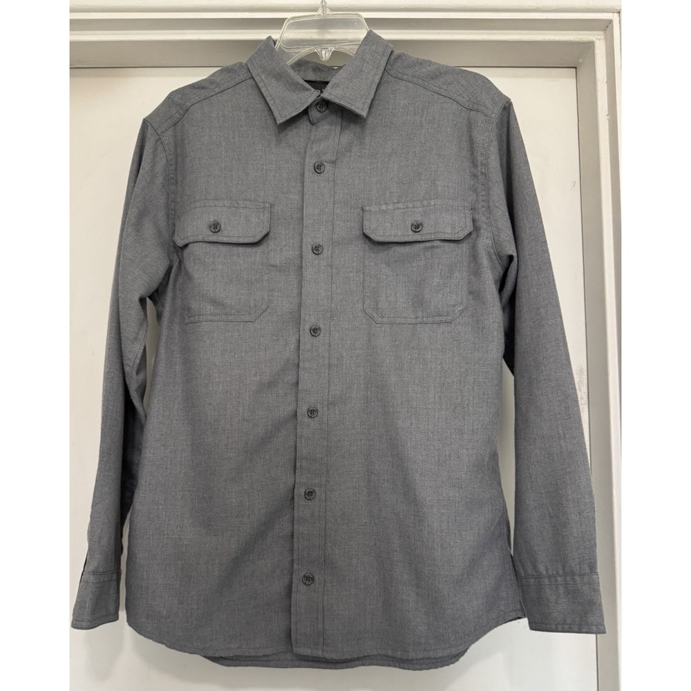 Orvis Men's Button Up Gray Long Sleeve Shirt - Size Medium